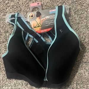 Danskin Now Black and Light Blue Sports Bra